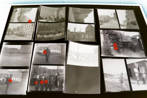 17 alte Negativbilder - Reichsarbeitsdienst Bayern ?? Edelweiss an der Mütze